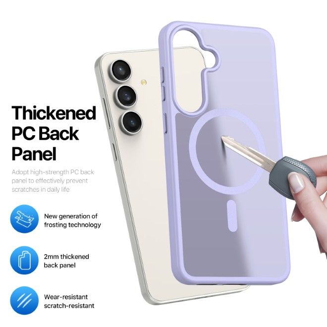 Dux Ducis - Samsung Galaxy S25 FE Hülle - TPU und PC Hardcase - Yind Series - hellpurpur