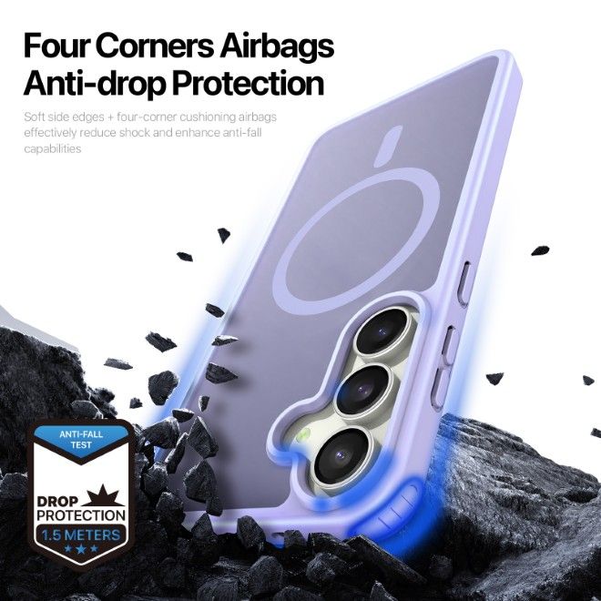 Dux Ducis - Samsung Galaxy S25 FE Hülle - TPU und PC Hardcase - Yind Series - hellpurpur