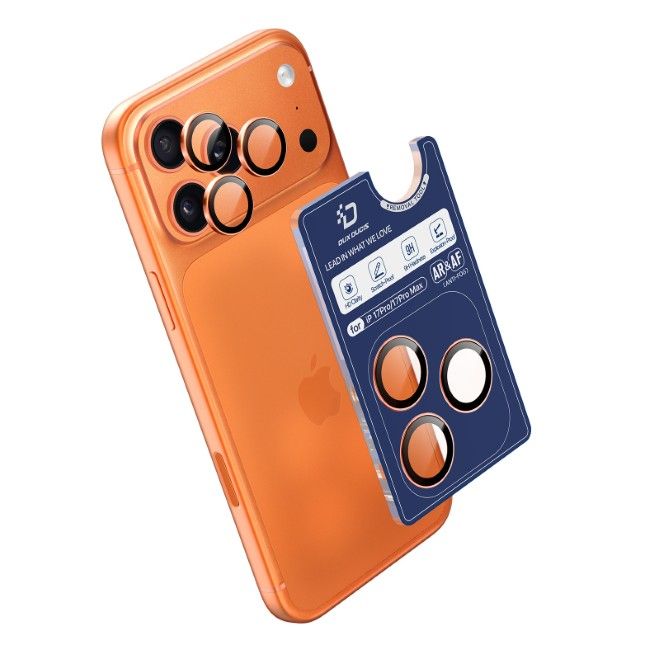 Dux Ducis - iPhone 17 Pro / Pro Max Kamera Schutzglas - HAWK Series - blau