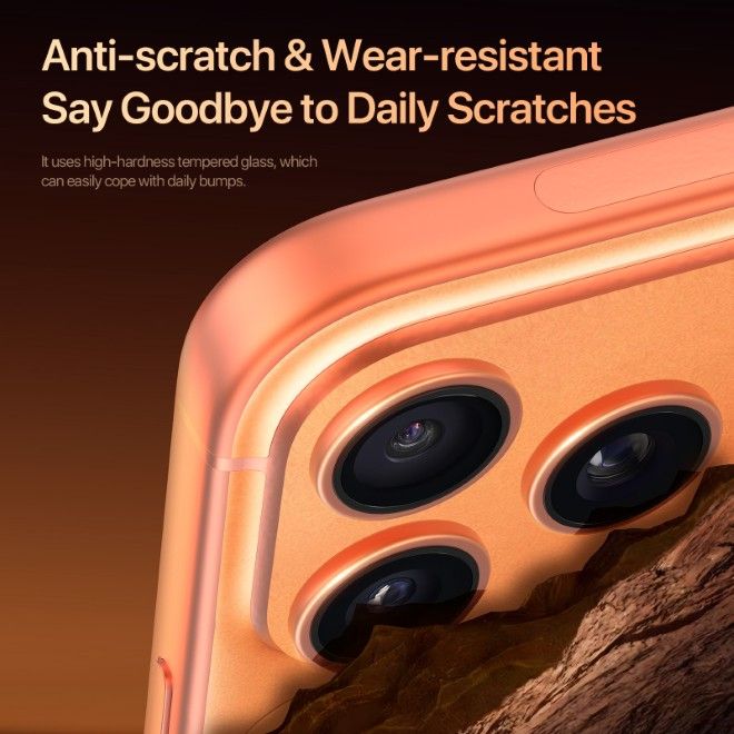 Dux Ducis - iPhone 17 Pro / Pro Max Kamera Schutzglas - HAWK Series - orange