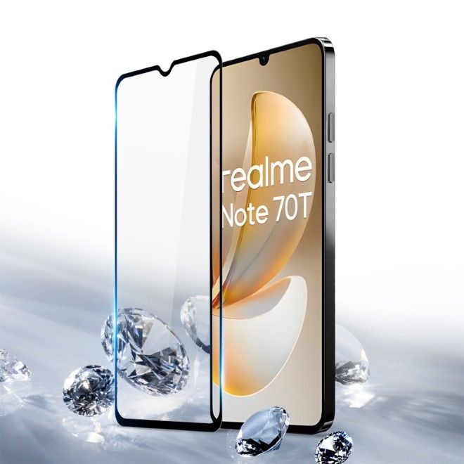 Dux Ducis - Realme Note 70T Schutzglas Displayschutz - HD-2.5D-R Series - schwarz