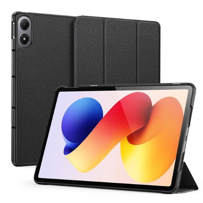 Dux Ducis - Xiaomi Redmi Pad 2 Pro / Pad Pro / Poco Pad 12.1 Hülle - Leder Smart Flip Case - Domo Series - schwarz