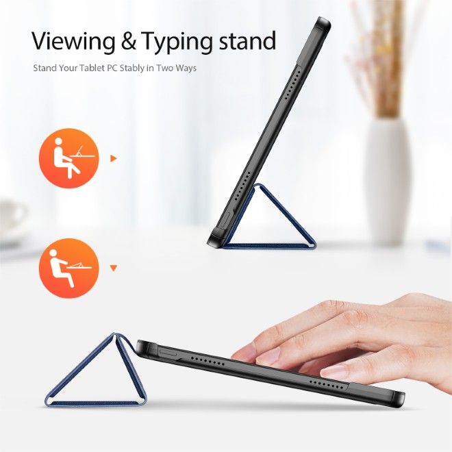 Dux Ducis - Xiaomi Redmi Pad 2 Pro / Pad Pro / Poco Pad 12.1 Hülle - Leder Smart Flip Case - Domo Series - blau