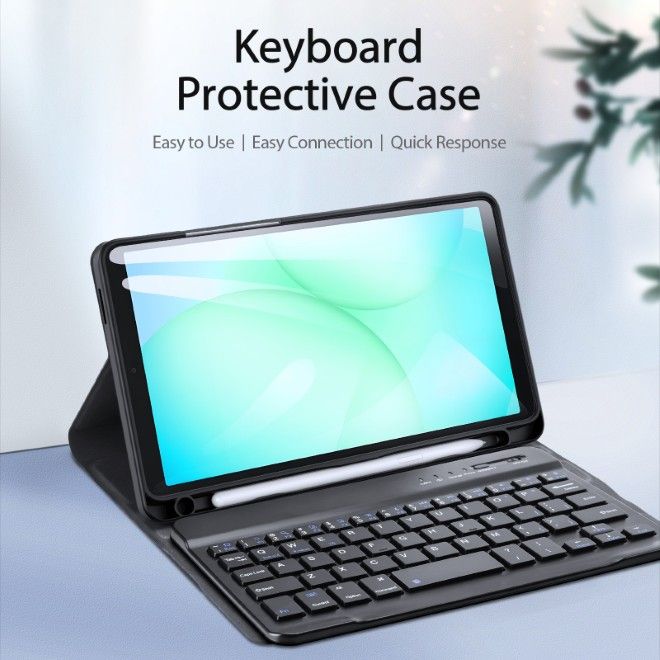 Dux Ducis - Samsung Galaxy Tab A11 / A9 Tastatur Hülle - Keyboard Case - TK Series - schwarz