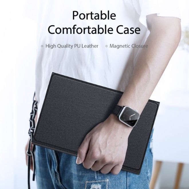 Dux Ducis - Samsung Galaxy Tab A11 / A9 Tastatur Hülle - Keyboard Case - TK Series - schwarz