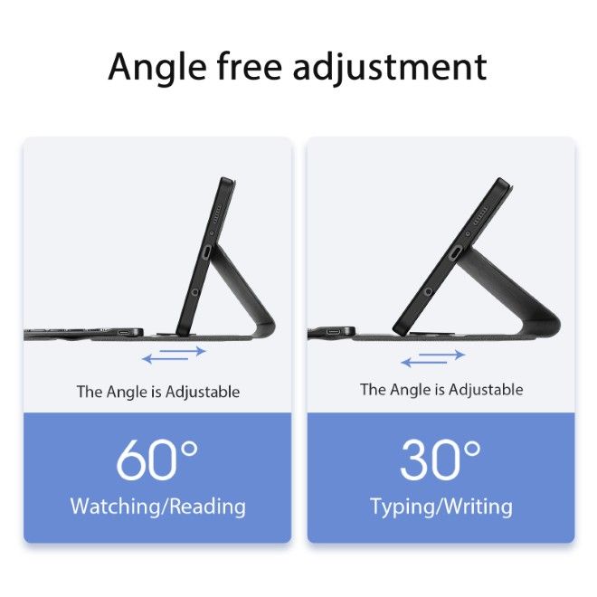 Dux Ducis - Samsung Galaxy Tab A11 / A9 Tastatur Hülle - Keyboard Case - TK Series - schwarz