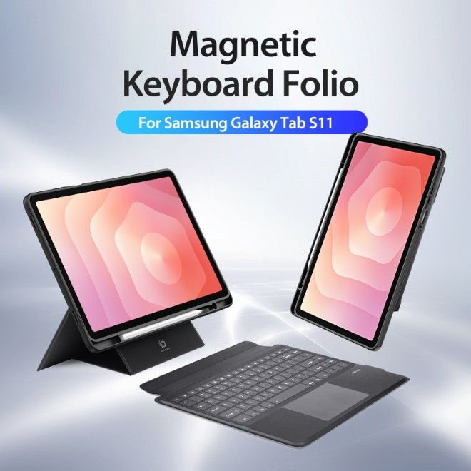 Dux Ducis - Samsung Galaxy Tab S11 Tastatur Hülle - Keyboard Case - DK Series - schwarz
