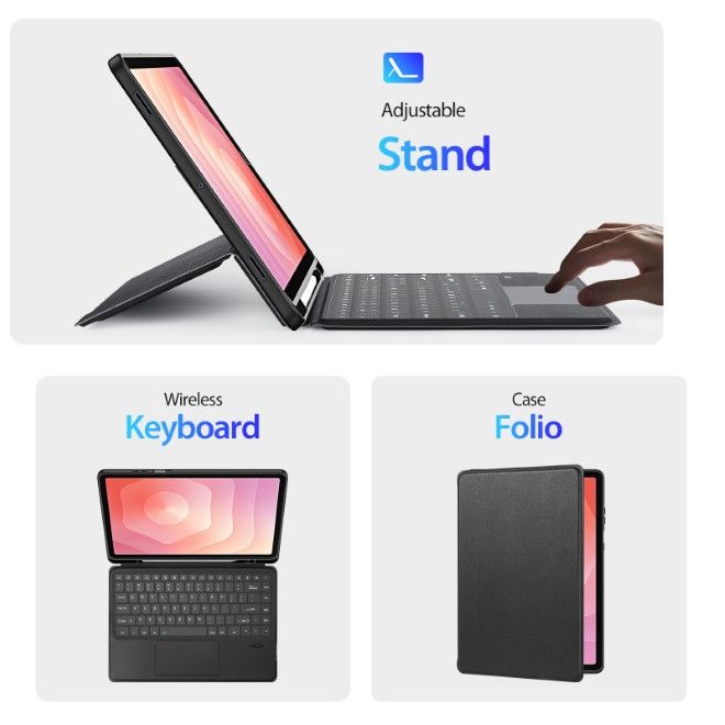 Dux Ducis - Samsung Galaxy Tab S11 Tastatur Hülle - Keyboard Case - DK Series - schwarz