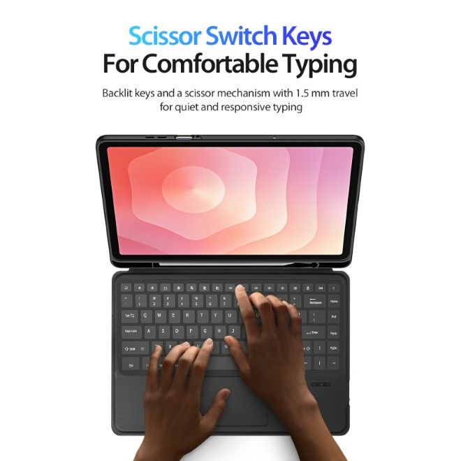 Dux Ducis - Samsung Galaxy Tab S11 Tastatur Hülle - Keyboard Case - DK Series - schwarz