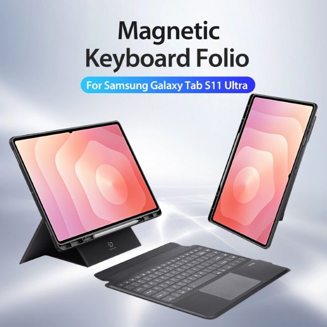 Dux Ducis - Samsung Galaxy Tab S11 Ultra Tastatur Hülle - Keyboard Case - DK Series - schwarz