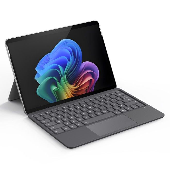 Dux Ducis - Microsoft Surface Pro 12 Clavier - Disposition US (QWERTY) - Série CK Pro - Gris