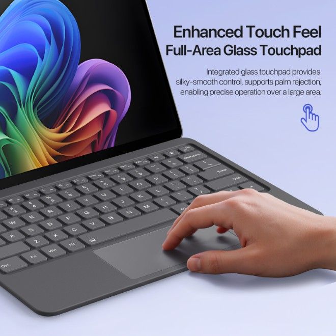 Dux Ducis - Microsoft Surface Pro 12 Clavier - Disposition US (QWERTY) - Série CK Pro - Gris