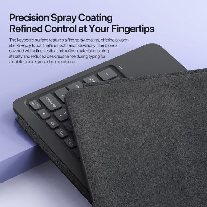 Dux Ducis - Microsoft Surface Pro 12 Clavier - Disposition US (QWERTY) - Série CK Pro - Gris