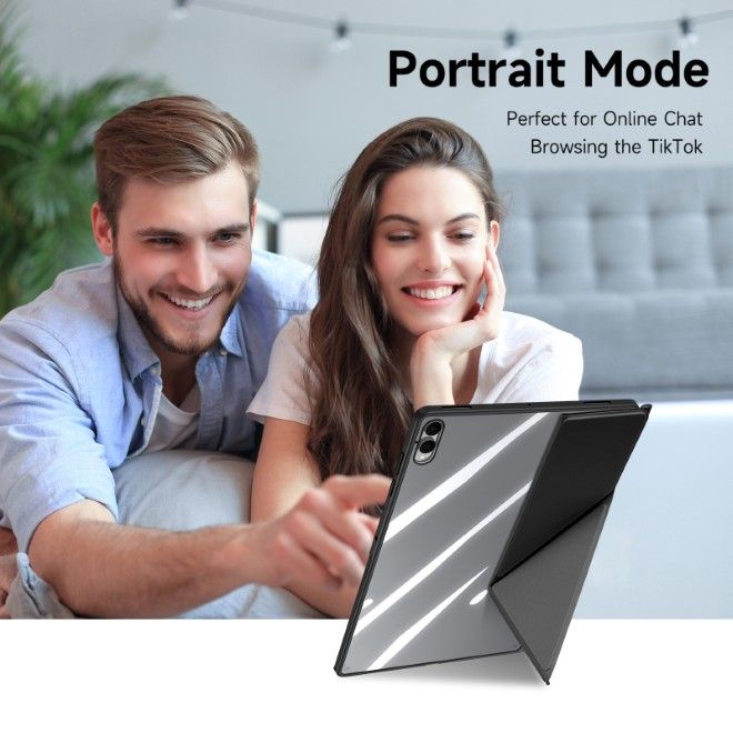 Dux Ducis - Samsung Galaxy Tab S11 Ultra Hülle - Leder Bookcover - Magi Series - schwarz