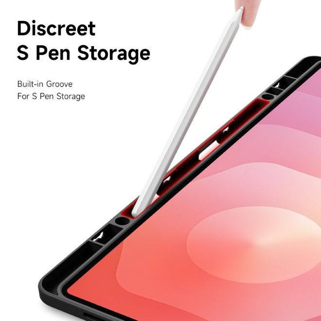 Dux Ducis - Samsung Galaxy Tab S11 Ultra Hülle - Leder Bookcover - Magi Series - schwarz