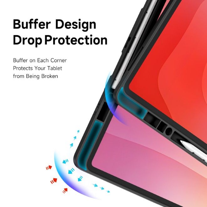 Dux Ducis - Samsung Galaxy Tab S11 Ultra Hülle - Leder Bookcover - Magi Series - schwarz