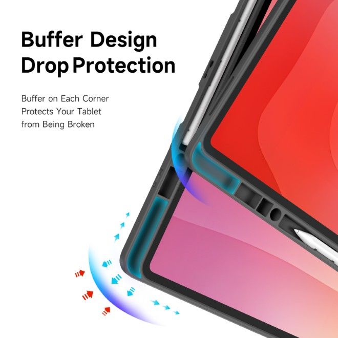 Dux Ducis - Samsung Galaxy Tab S11 Ultra Hülle - Leder Bookcover - Magi Series - grau