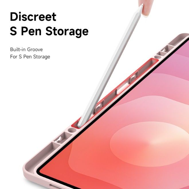 Dux Ducis - Samsung Galaxy Tab S11 Ultra Hülle - Leder Bookcover - Magi Series - pink