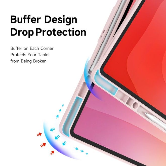 Dux Ducis - Samsung Galaxy Tab S11 Ultra Hülle - Leder Bookcover - Magi Series - pink