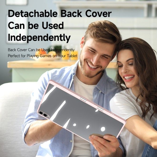 Dux Ducis - Samsung Galaxy Tab S11 Ultra Hülle - Leder Bookcover - Magi Series - pink