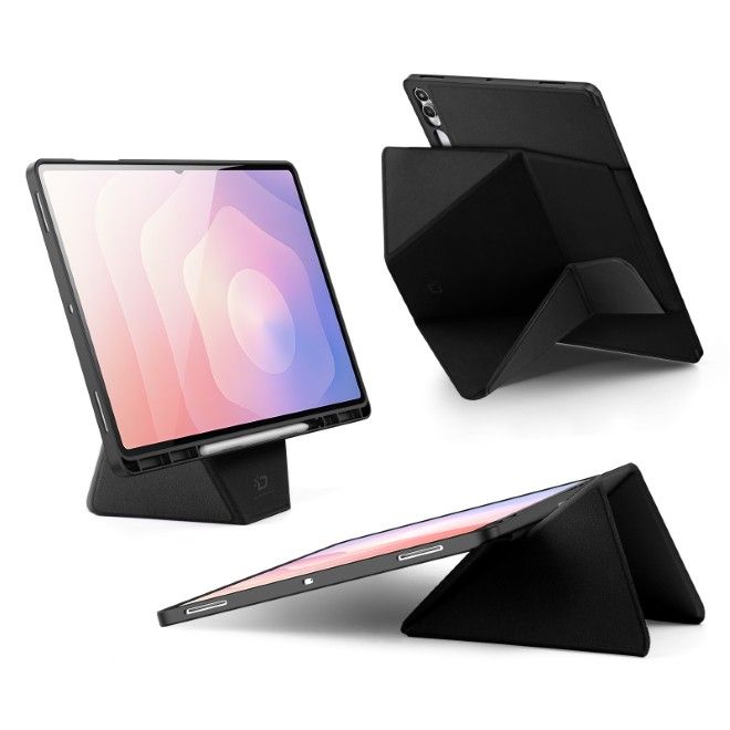 Dux Ducis - Samsung Galaxy Tab S11 Ultra Hülle - Kunstleder Bookcover - Vers Series - schwarz