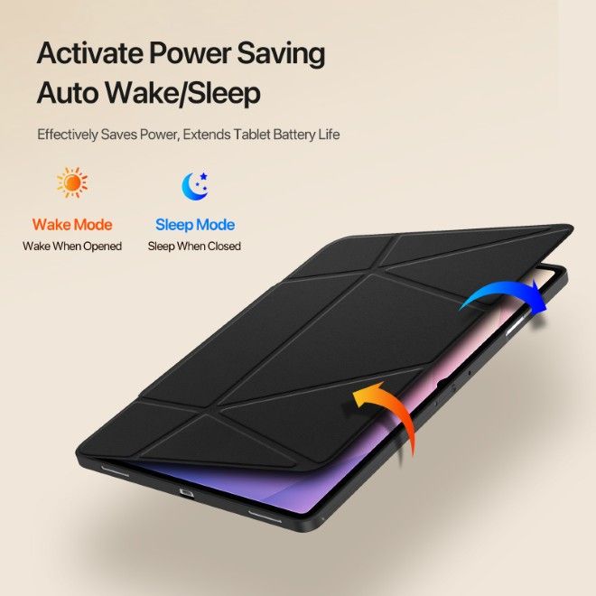 Dux Ducis - Samsung Galaxy Tab S11 Ultra Hülle - Kunstleder Bookcover - Vers Series - schwarz