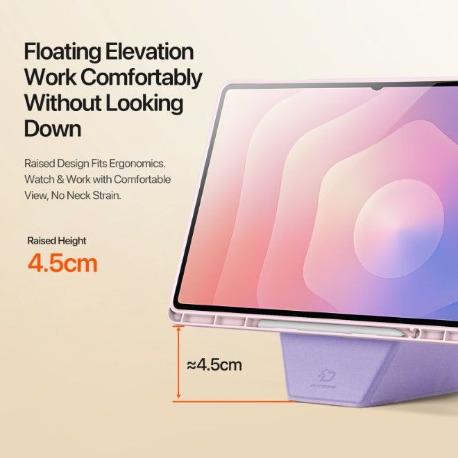 Dux Ducis - Samsung Galaxy Tab S11 Ultra Hülle - Kunstleder Bookcover - Vers Series - pink