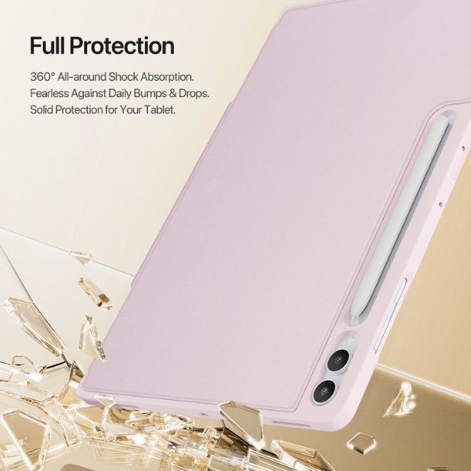 Dux Ducis - Samsung Galaxy Tab S11 Ultra Hülle - Kunstleder Bookcover - Vers Series - pink