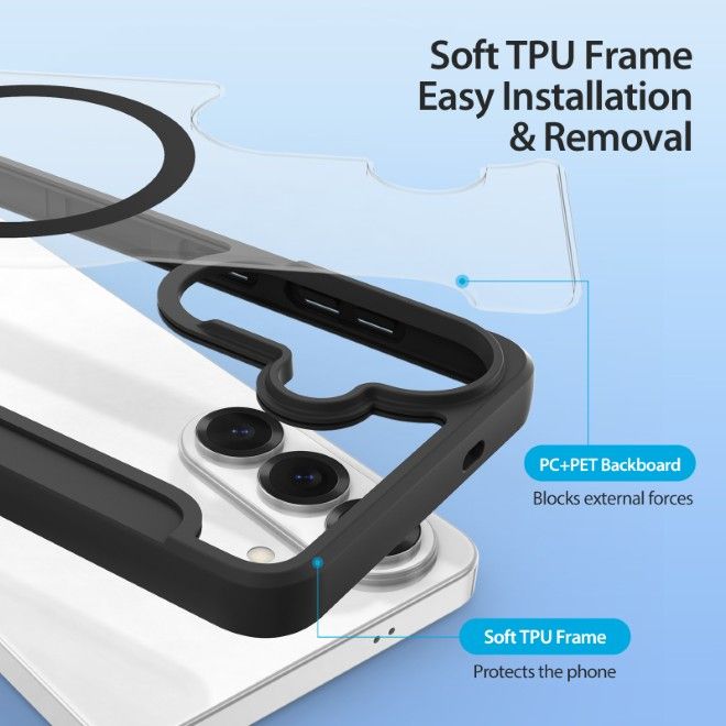 Dux Ducis - Samsung Galaxy S26+ Hülle - Leder Bookcover mit Standfunktion - Skin X Pro Series - schwarz