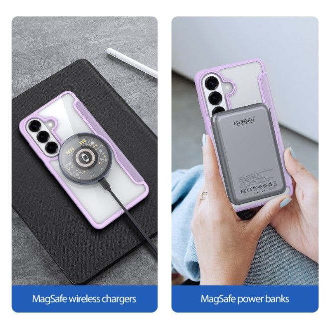 Dux Ducis - Samsung Galaxy S26+ Hülle - Leder Bookcover mit Standfunktion - Skin X Pro Series - pink