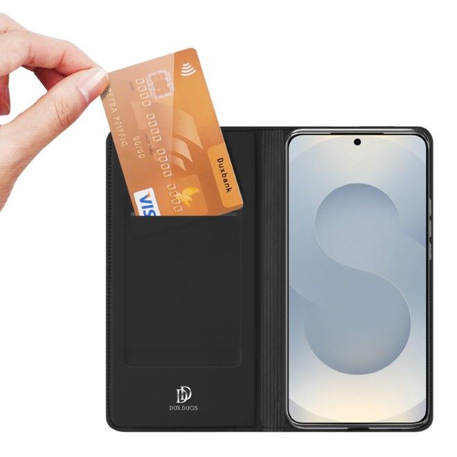 Dux Ducis - Samsung Galaxy S26 Hülle - Handy Bookcover - Skin Pro Series - schwarz