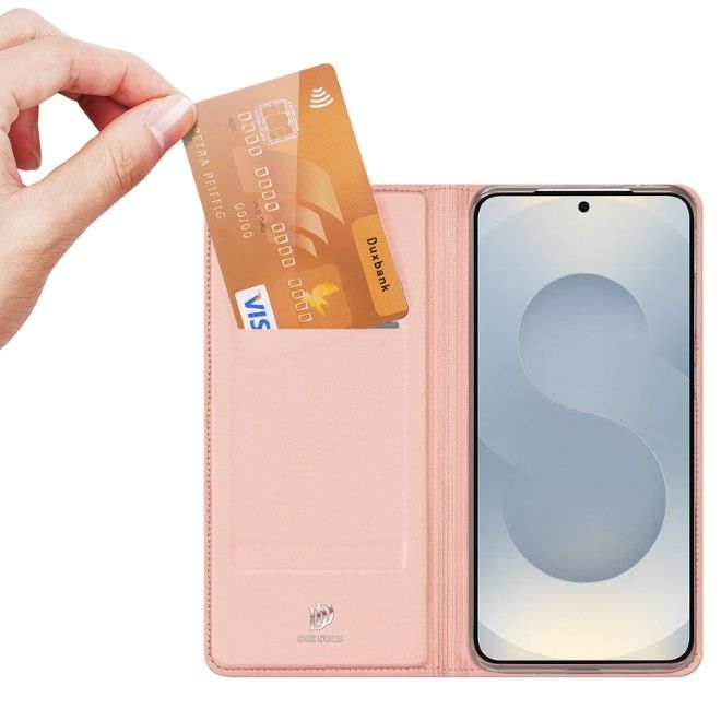 Dux Ducis - Samsung Galaxy S26 Hülle - Handy Bookcover - Skin Pro Series - rosa