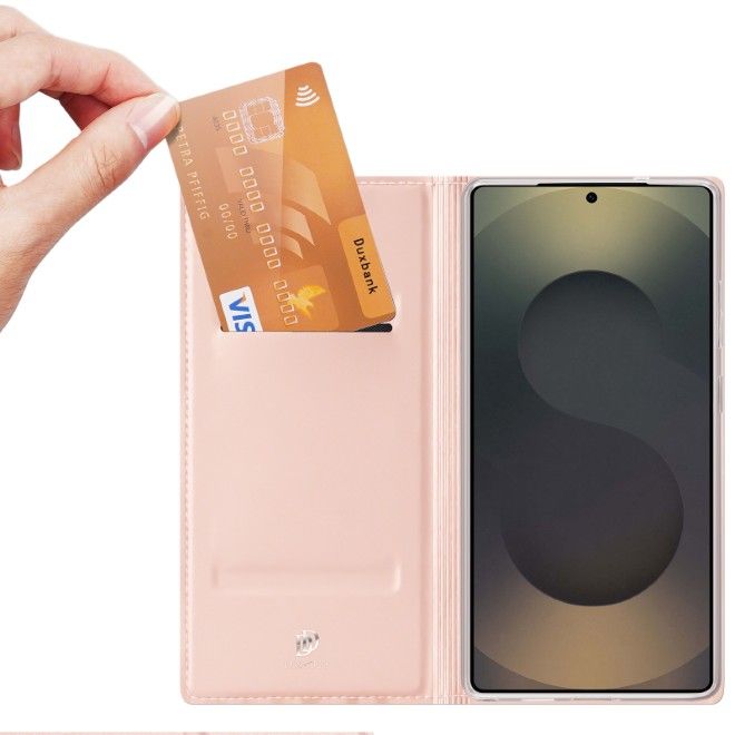 Dux Ducis - Samsung Galaxy S26 Ultra Hülle - Handy Bookcover - Skin Pro Series - rosa