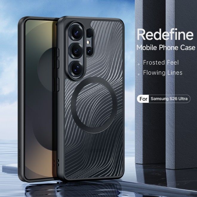 Dux Ducis - Samsung Galaxy S26 Ultra Hülle - Hardcase - MagSafe - mit Standfunktion - Aimo Mag Stand Series - schwarz