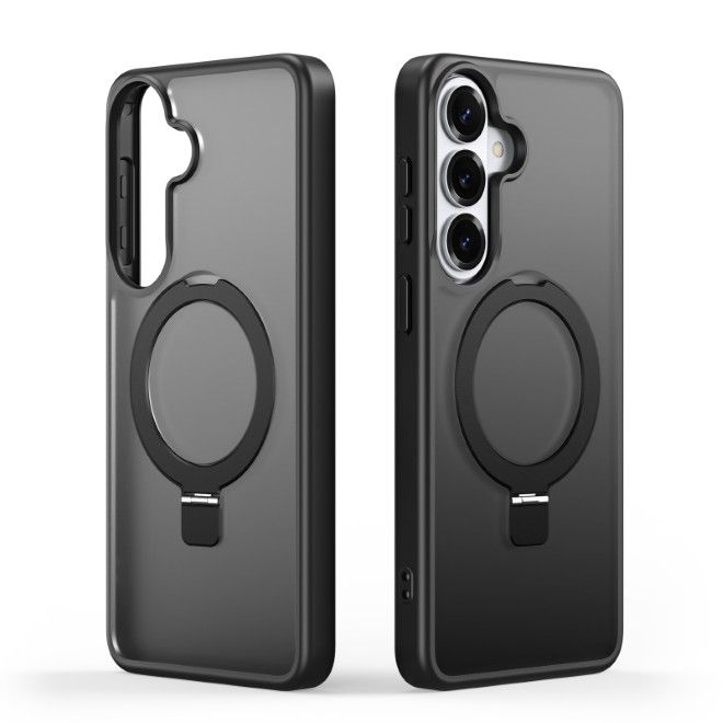 Dux Ducis - Samsung Galaxy S26+ Hülle - TPU und PC Hardcase - MagSafe kompatibel - Yind MagSafe Kickstand Series - schwarz
