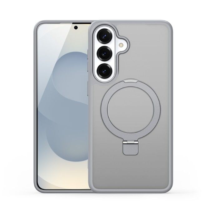 Dux Ducis - Samsung Galaxy S26+ Hülle - TPU und PC Hardcase - MagSafe kompatibel - Yind MagSafe Kickstand Series - grau