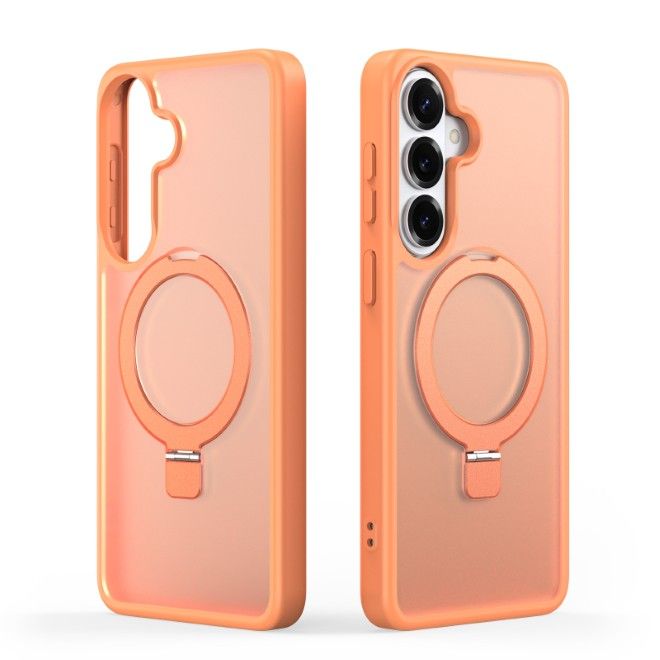 Dux Ducis - Samsung Galaxy S26+ Hülle - TPU und PC Hardcase - MagSafe kompatibel - Yind MagSafe Kickstand Series - orange