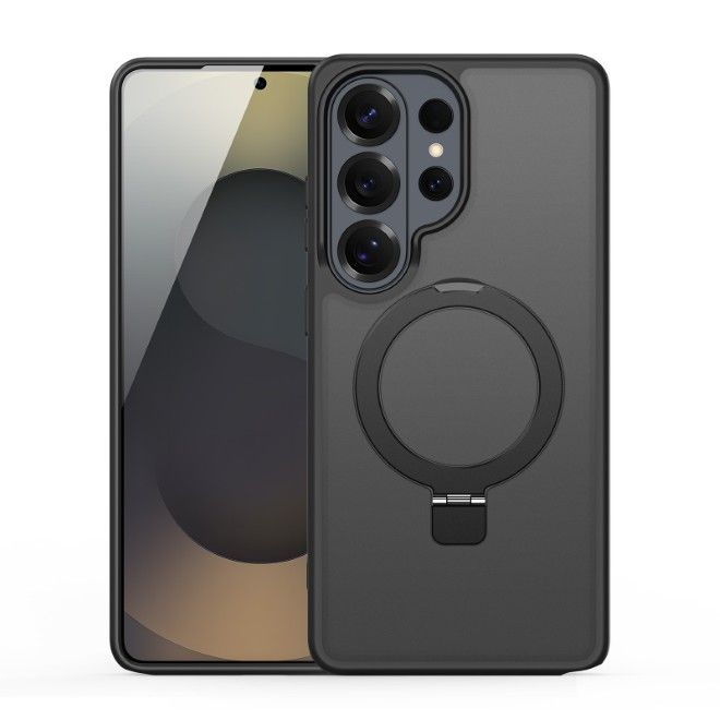 Dux Ducis - Samsung Galaxy S26 Ultra Hülle - TPU und PC Hardcase - MagSafe kompatibel - Yind MagSafe Kickstand Series - schwarz