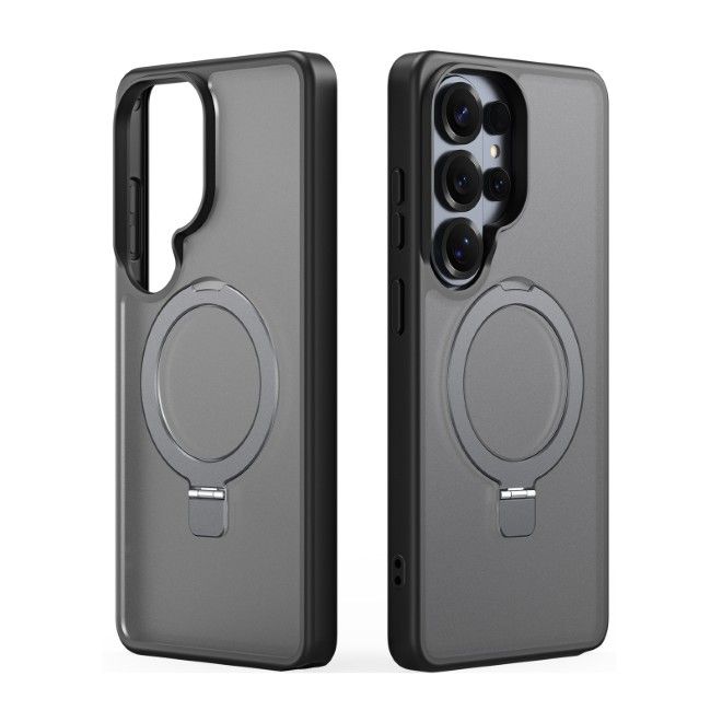 Dux Ducis - Samsung Galaxy S26 Ultra Hülle - TPU und PC Hardcase - MagSafe kompatibel - Yind MagSafe Kickstand Series - schwarz