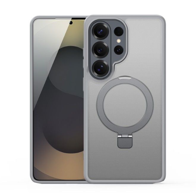 Dux Ducis - Samsung Galaxy S26 Ultra Hülle - TPU und PC Hardcase - MagSafe kompatibel - Yind MagSafe Kickstand Series - grau