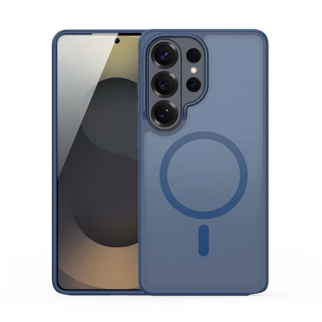 Dux Ducis - Samsung Galaxy S26 Ultra Hülle - TPU und PC Hardcase - MagSafe kompatibel - Yind MagSafe Kickstand Series - dunkelblau