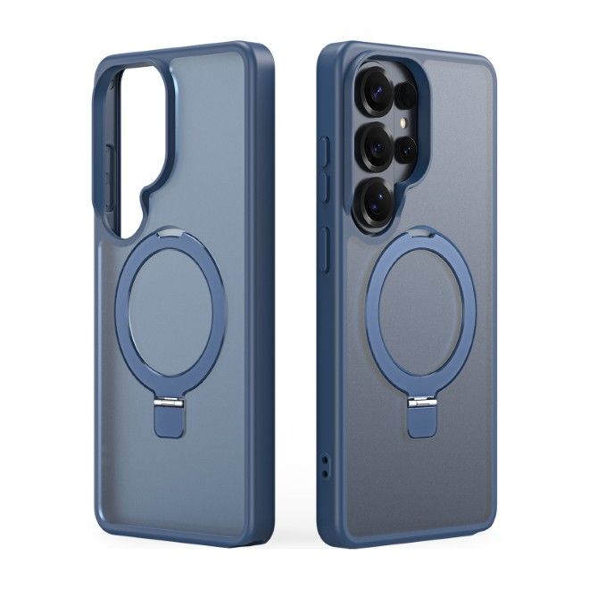 Dux Ducis - Samsung Galaxy S26 Ultra Hülle - TPU und PC Hardcase - MagSafe kompatibel - Yind MagSafe Kickstand Series - dunkelblau