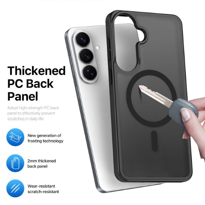 Dux Ducis - Samsung Galaxy S26 Hülle - TPU und PC Hardcase - MagSafe kompatibel - Yind MagSafeSeries - schwarz