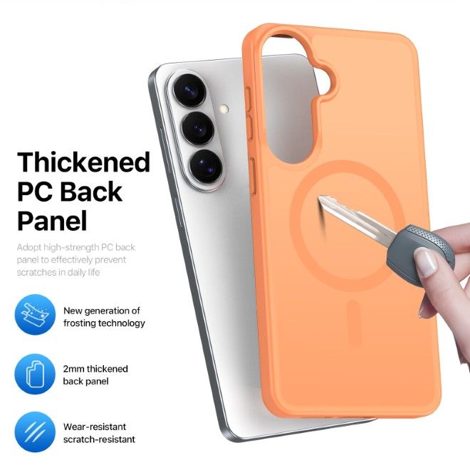 Dux Ducis - Samsung Galaxy S26 Hülle - TPU und PC Hardcase - MagSafe kompatibel - Yind MagSafe Series - orange