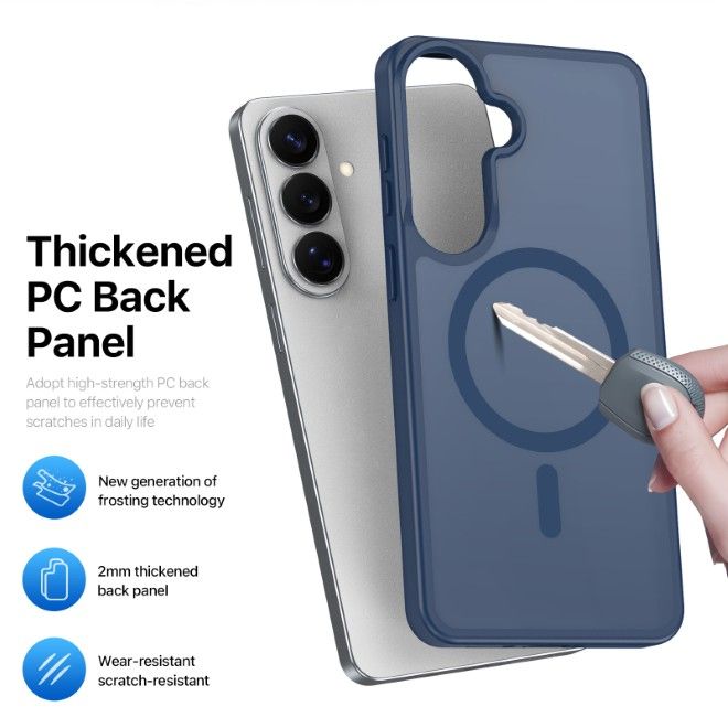 Dux Ducis - Samsung Galaxy S26+ Hülle - TPU und PC Hardcase - MagSafe kompatibel - Yind MagSafe Series - dunkelblau