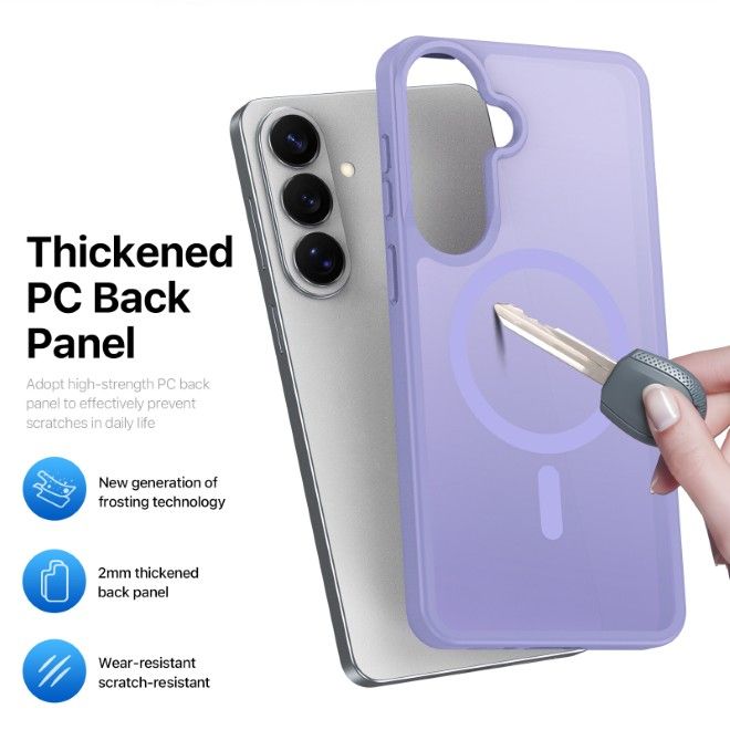 Dux Ducis - Samsung Galaxy S26+ Hülle - TPU und PC Hardcase - MagSafe kompatibel - Yind MagSafe Series - hellpurpur