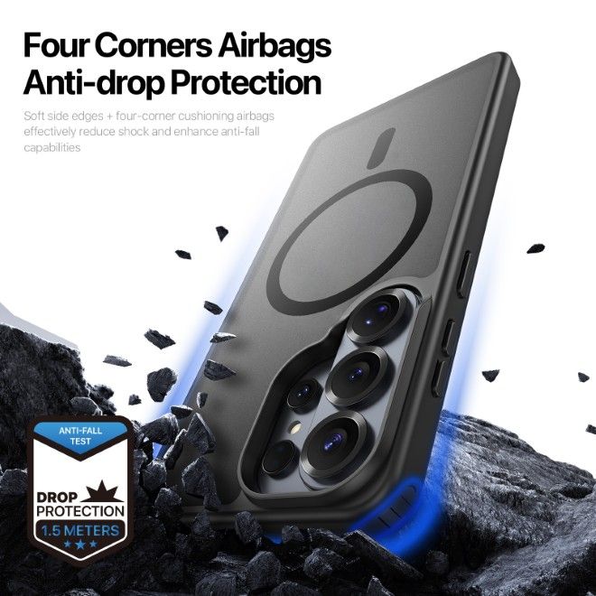 Dux Ducis - Samsung Galaxy S26 Ultra Hülle - TPU und PC Hardcase - MagSafe kompatibel - Yind MagSafe Series - schwarz