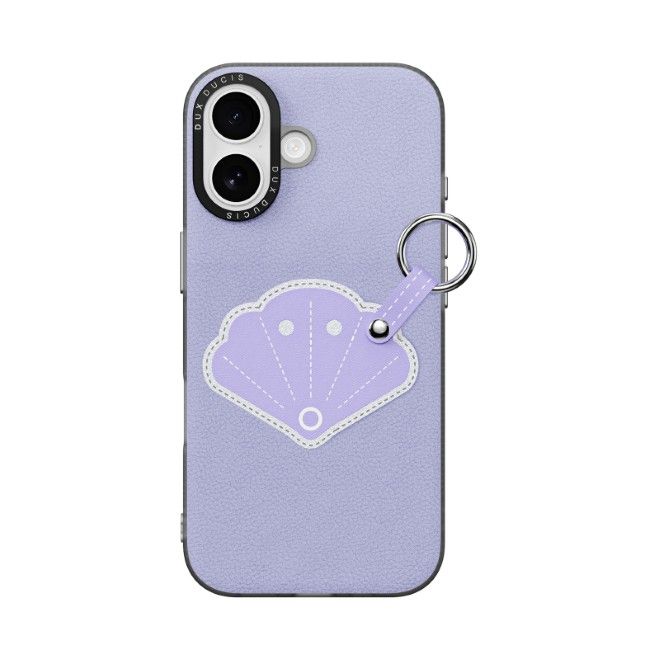 Dux Ducis - Étui pour iPhone 17 - Étui rigide en cuir - Série Luvy - Violet