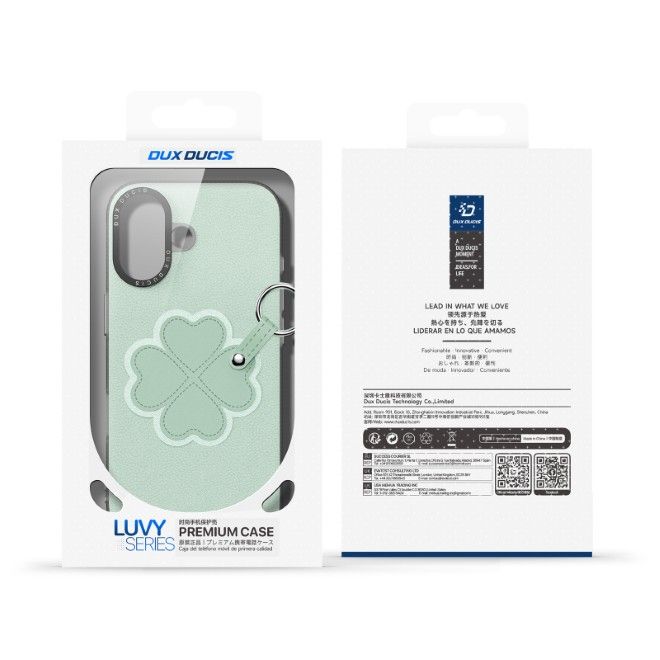 Dux Ducis - iPhone 17 Case - Leather Hardcase - Luvy Series - Green