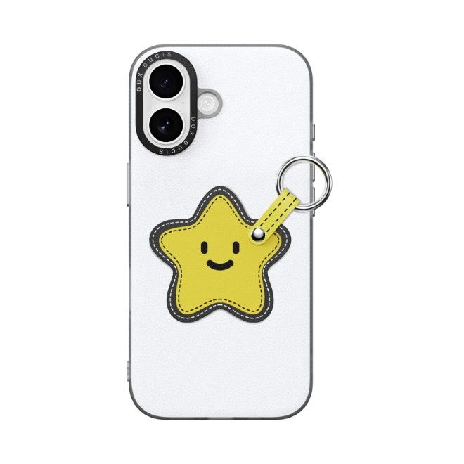 Dux Ducis - Étui pour iPhone 17 - Coque rigide en cuir - Série Luvy - Blanc